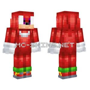Modern Knuckles Happy Minecraft skin