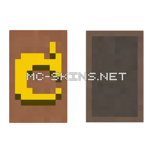 Mojang Classic cape, outside and lining