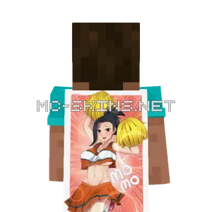Momo Yaoyorozu Cheerleader cape, outside and lining