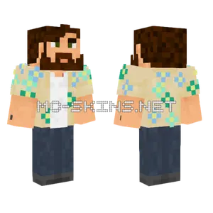 Mona Beard Edit Minecraft skin