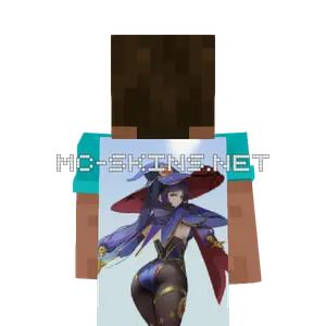 Mona Witch cape, outside and lining