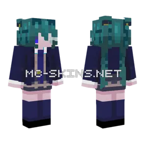 Monitoring Miku Minecraft skin