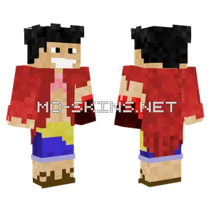 Monkey D Luffy Minecraft skin