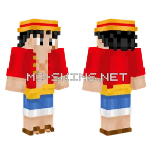 Monkey D Luffy After Time Skip Minecraft skin