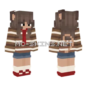 Monkey Girl Minecraft skin