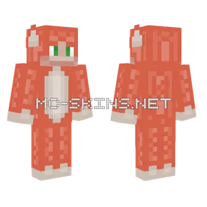 Monkey Orange Blaze Fire Minecraft skin
