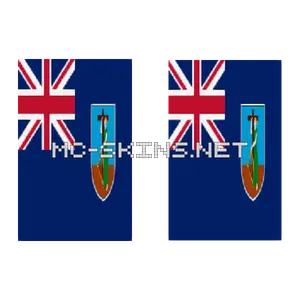 Montserrat Flag cape, outside and lining