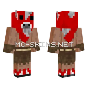 Mooshroom Minotaur Minecraft skin