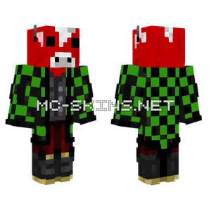 Mooshroom Tanjiro Minecraft skin