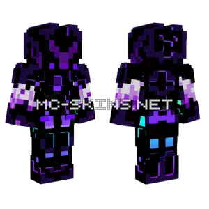 Morado Neon Caballero Minecraft skin