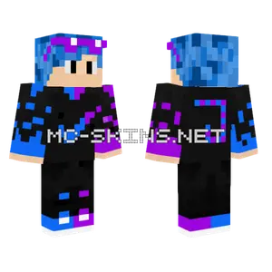 Morado Y Azul Skin Minecraft skin