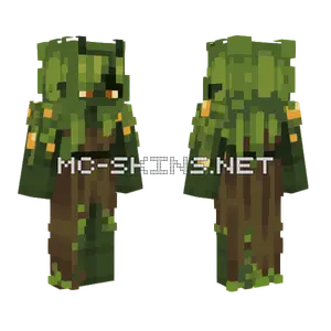 Mossy Girl Revised Dark Minecraft skin