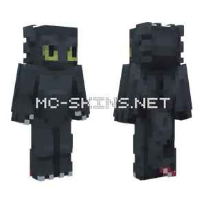 Movie Accurate Toothless Minecraft skin