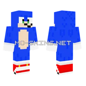 Movie Sonic Minecraft skin