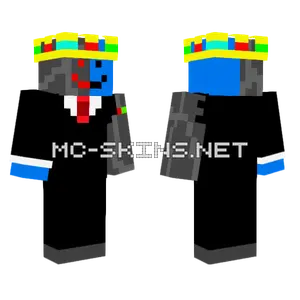 Mr Bloby Cyborg Minecraft skin