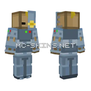 Mr Box Cyborg Minecraft skin