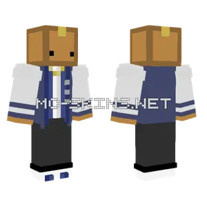 Mr Box Varsity Jacket Minecraft skin