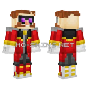 Mr Dr Eggman Sonic Prime Minecraft skin