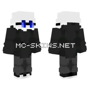 Mr Zeako Black Dark Grey Minecraft skin