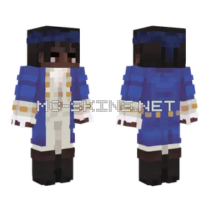 Mulligan Blue Jacket Minecraft skin