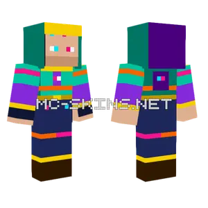 Multiple Colors Dan Minecraft skin