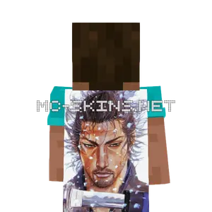 Musashi Miyamoto cape, outside and lining