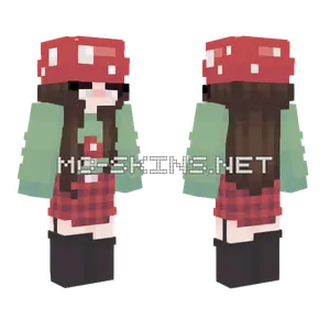 Mushroom Girl Minecraft skin