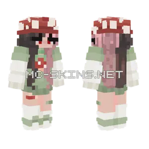 Mushroom Girl Minecraft skin