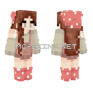 Mushroom Girl Minecraft skin
