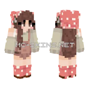 Mushroom Girl Minecraft skin