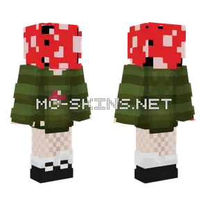 Mushroom Sweater Person Minecraft skin