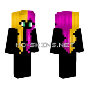 Mustard Yellow Tulip Pink Hair Minecraft skin