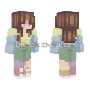 Muted Rainbow RCE Minecraft skin