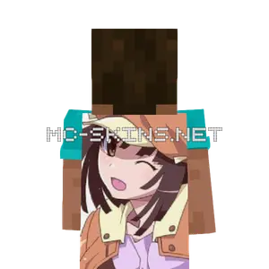 Nadeko Sengoku cape, outside and lining