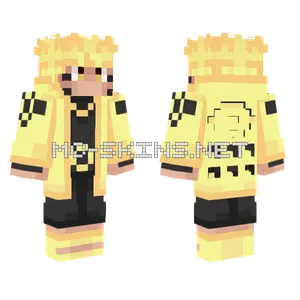 Naruto Biju Sage Mode Minecraft skin