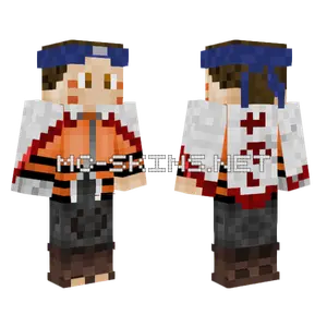 Naruto Brown Hair Minecraft skin