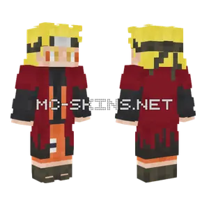 Naruto Sage Mode Minecraft skin