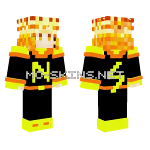 Naruto Yellow Flash Minecraft skin