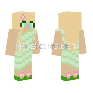 Nature Princess Shaded Minecraft skin