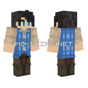 Navy Blue Outfit Minecraft skin