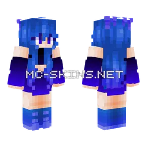Nebula Girl Minecraft skin