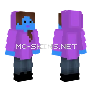 Neelie Purple Hoodie Minecraft skin