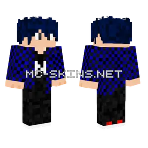 Neguibiandoando Blue Outfit Minecraft skin