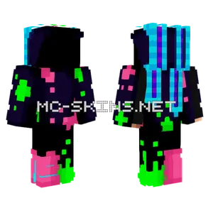 Neon Bunnie Base Minecraft skin