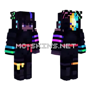 Neon Dance Persona Male Minecraft skin