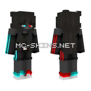 Neon Darkness Flash Minecraft skin