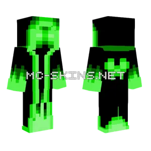 Neon Glitch Boy Minecraft skin