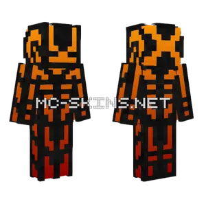 Neon Gradient Wither Skeleton Minecraft skin