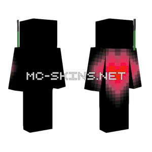 Neon Heart Minecraft skin