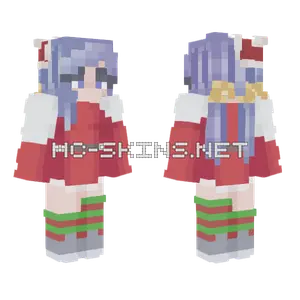 Neon Lights Christmasified Minecraft skin